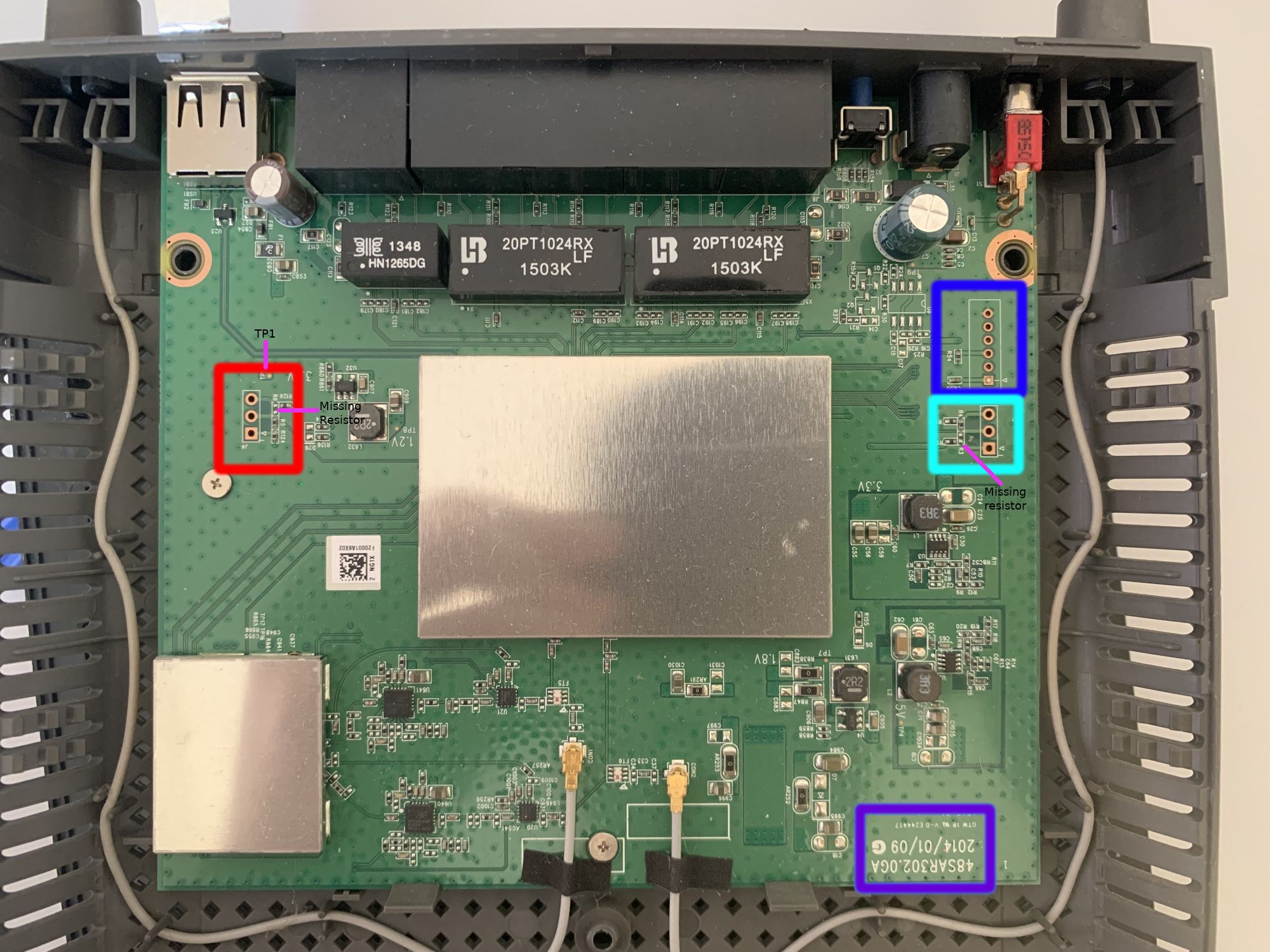 LinkSys EA6100 AC1200 - Part 1 - PCB reversing